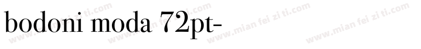 bodoni moda 72pt字体转换